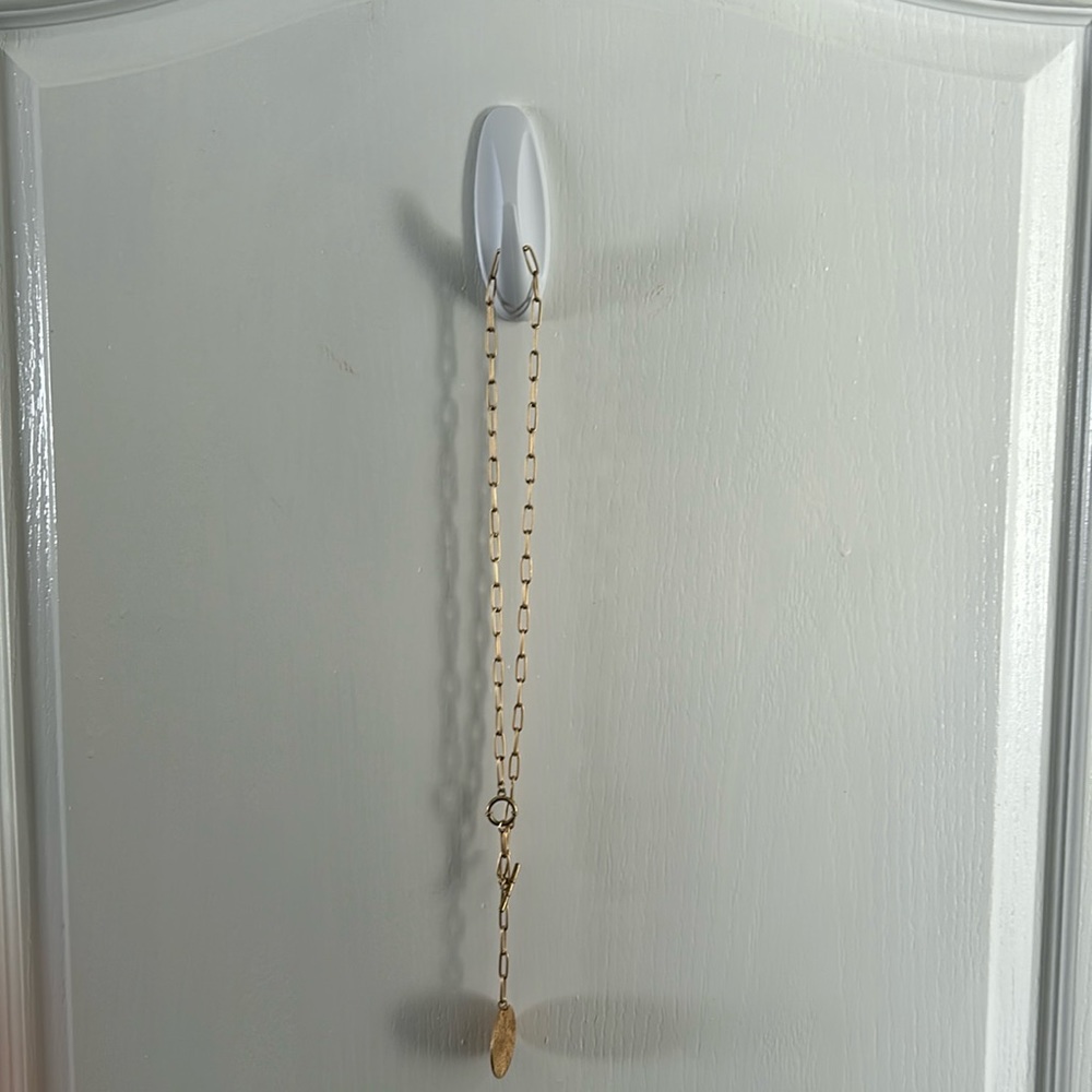 Gold medallion necklace